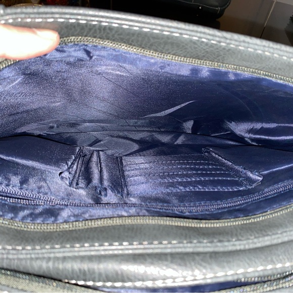 Kenneth Cole Reaction Top Zip 15.0” Computer Business Laptop Tote, Charcoal NWOT - Picture 4 of 8